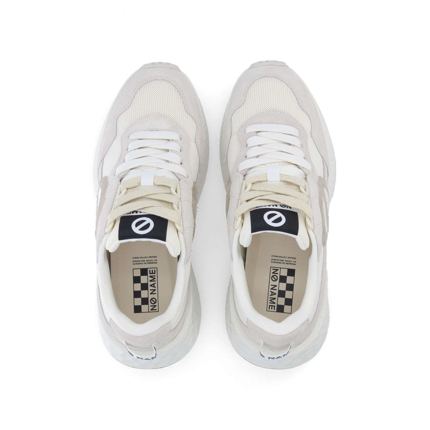 CARTER JOGGER W - SUEDE/KNIT/SUED - BIANCO/BIANCO SPORCO